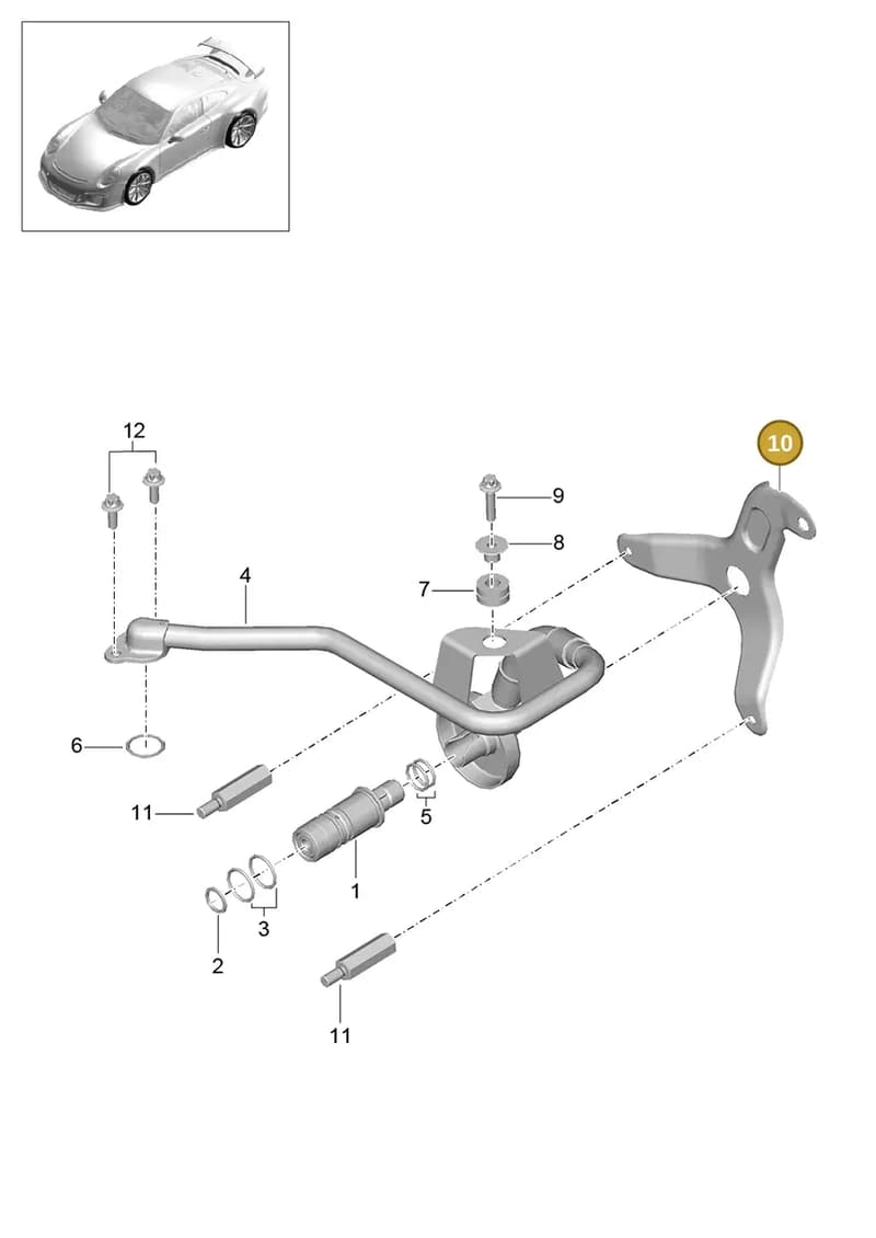 9A110244195 — Porsche 911 (2013-2020) diagram p41102020, position 10