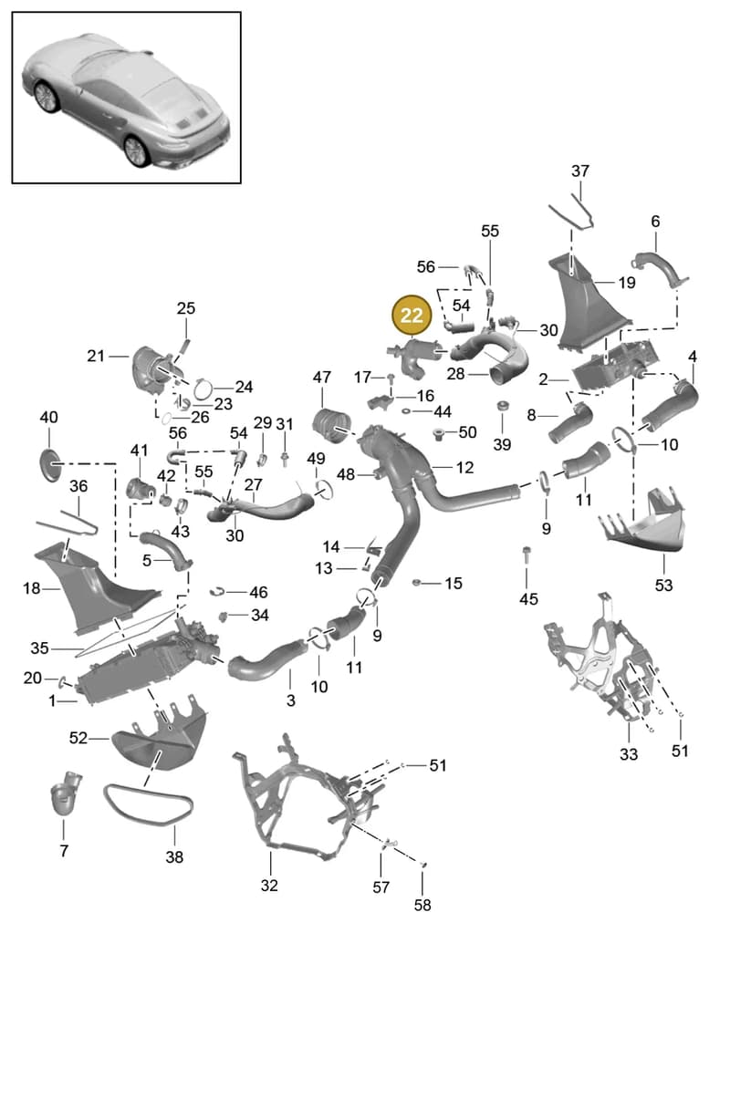 9A111004272 — Porsche 911 (2013-2020) diagram p42107020, position 22