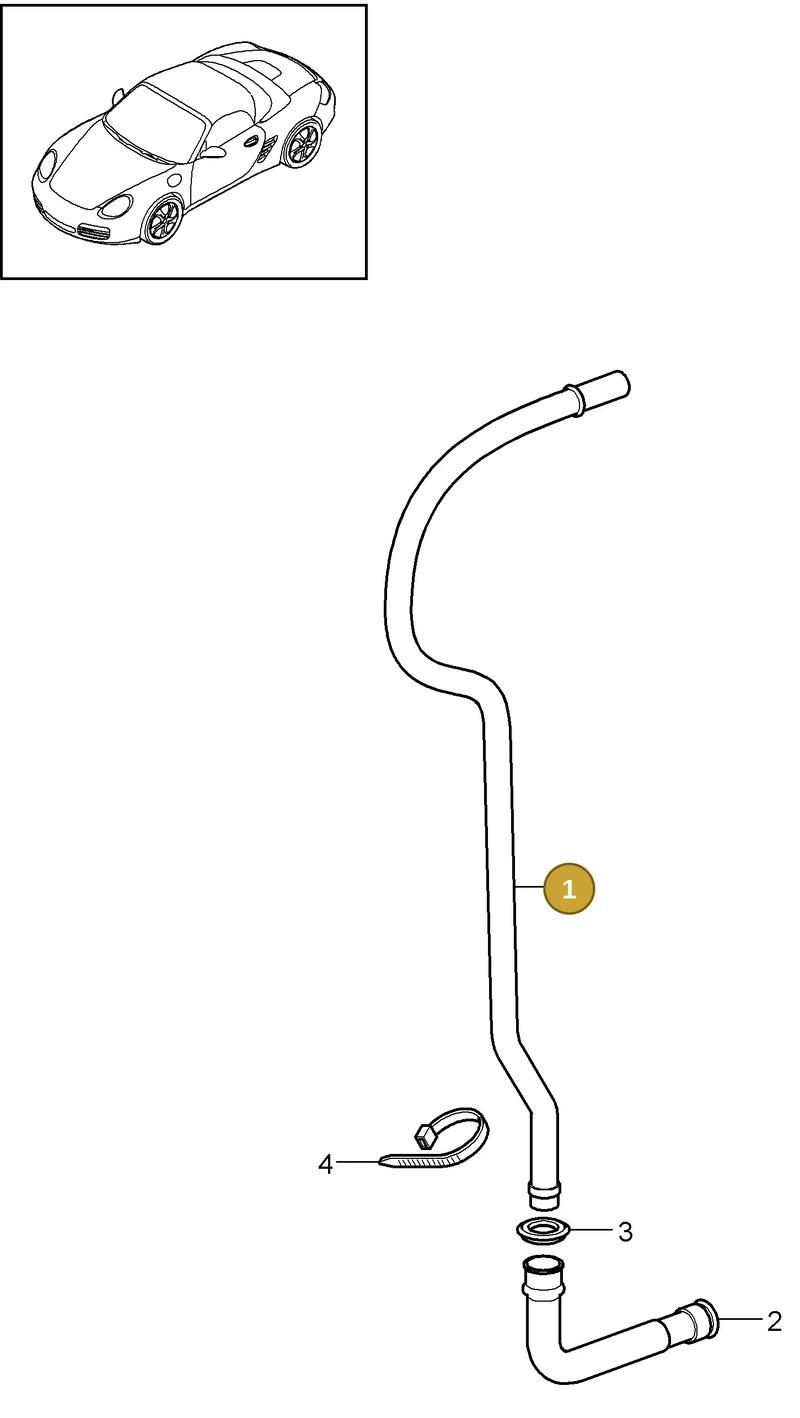 9A112601105 — Porsche Boxster S (2008-2012) diagram p33813010, position 1