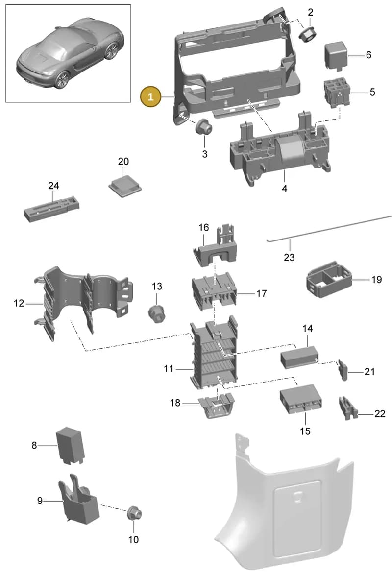9A160410900 — Porsche Boxster (2012-2016) diagram p39902000, position 1