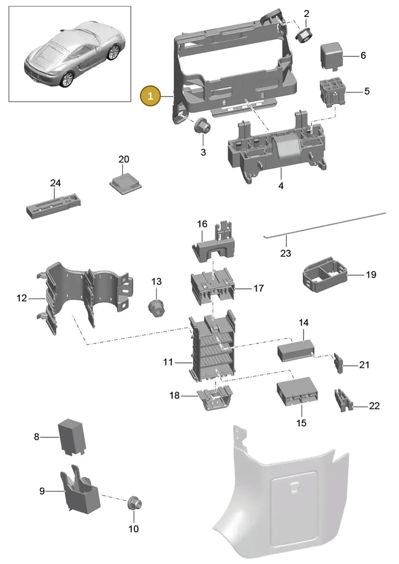 9A160410900 — Porsche Cayman (2013-2016) diagram p40902000, position 1