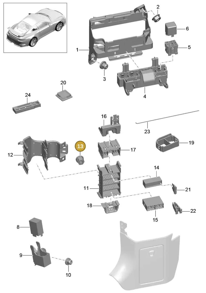 9A160705800 — Porsche 911 (2013-2020) diagram p41902000, position 13