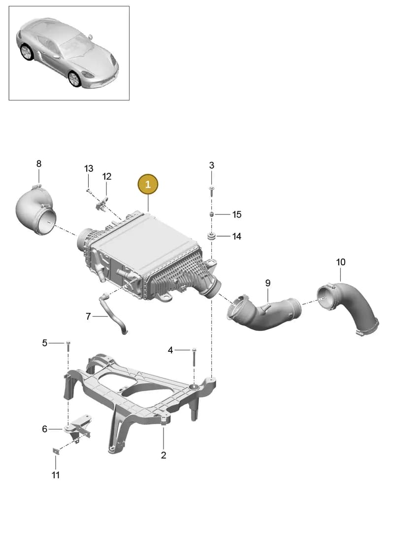 9A211008304 — Porsche Cayman (2016-2019) diagram p50107020, position 1