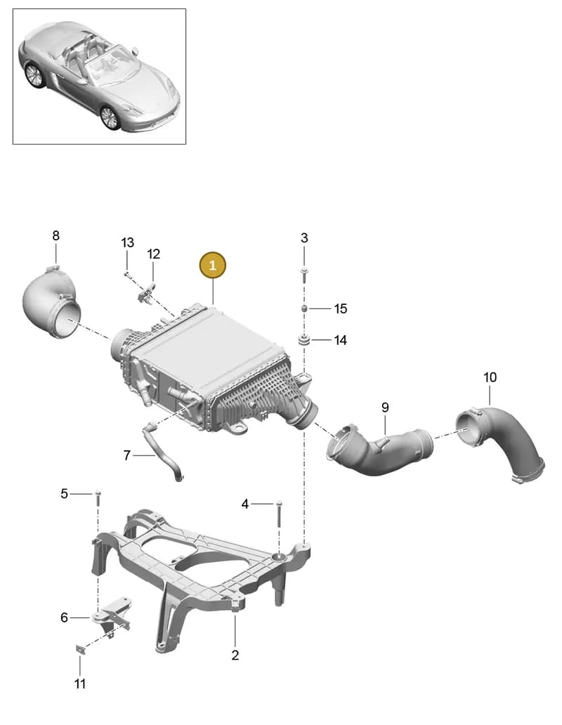 9A211008304 — Porsche Boxster (2016-2019) diagram p48107020, position 1