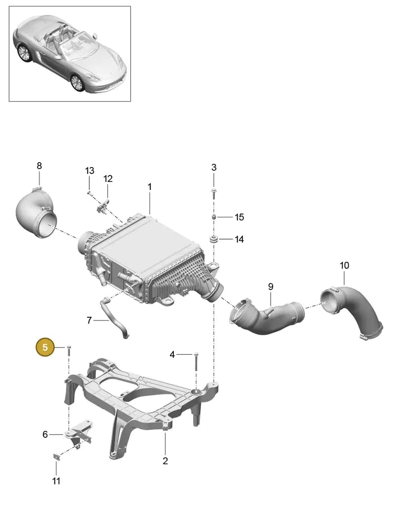 9A211008501 — Porsche Boxster (2016-2019) diagram p48107020, position 5