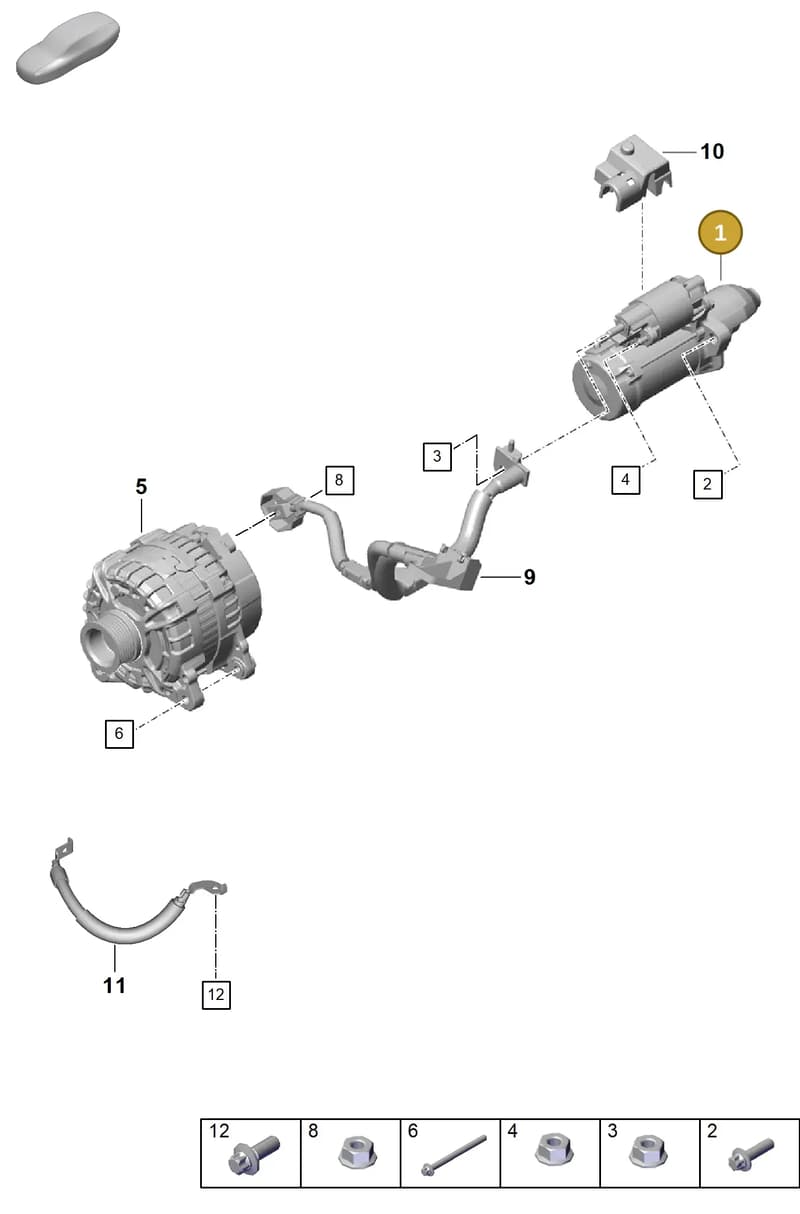 9A260410901 — Porsche Boxster Spyder (2019-2020) diagram p55902050, position 1