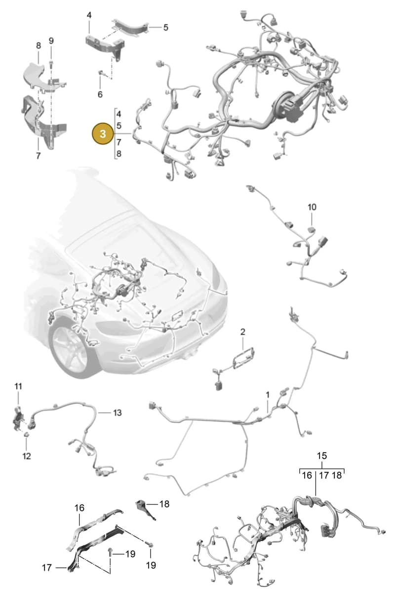 9A260706100 — Porsche Cayman (2016-2019) diagram p50902020, position 3