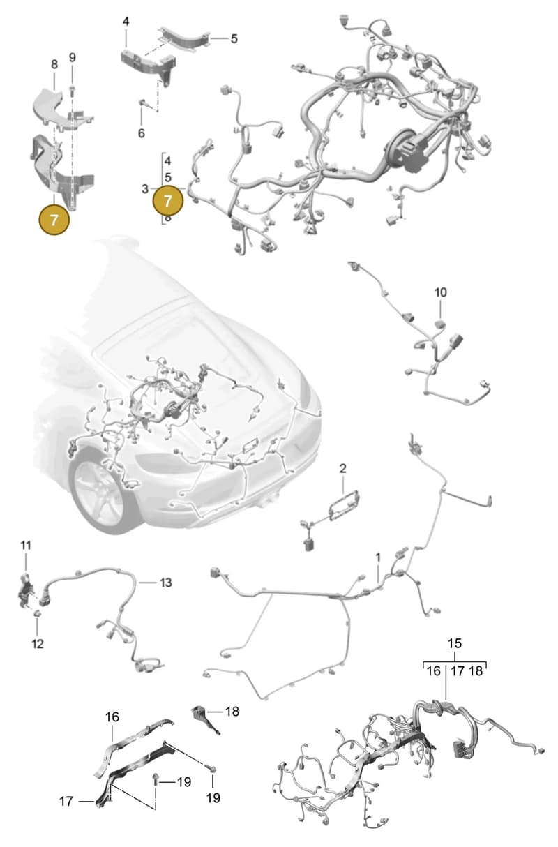 9A260717600 — Porsche Cayman (2016-2019) diagram p50902020, position 7