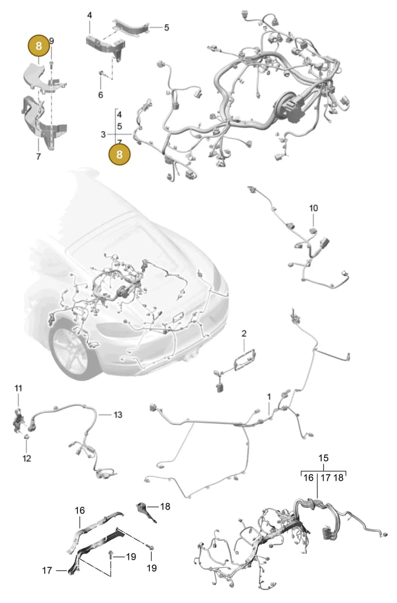 9A260718600 — Porsche Cayman (2016-2019) diagram p50902020, position 8