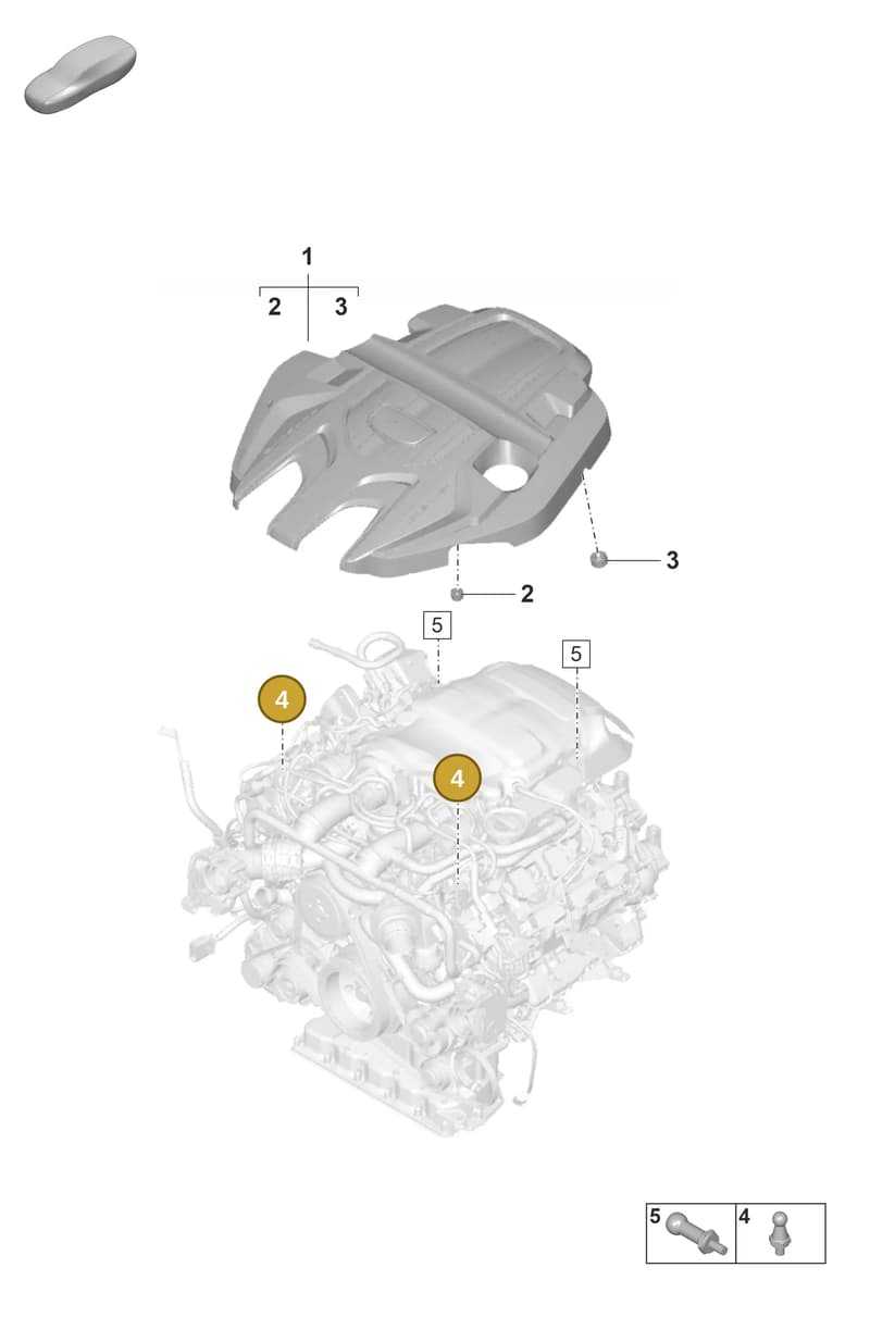 9A700034100 — Porsche Panamera (2023-2025) diagram p58103410, position 4
