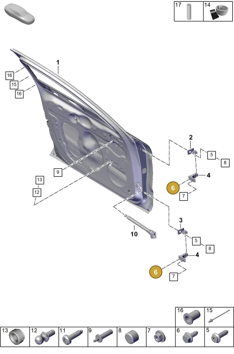 9A700123400 — Porsche Panamera (2023-2025) diagram p62804000, position 6