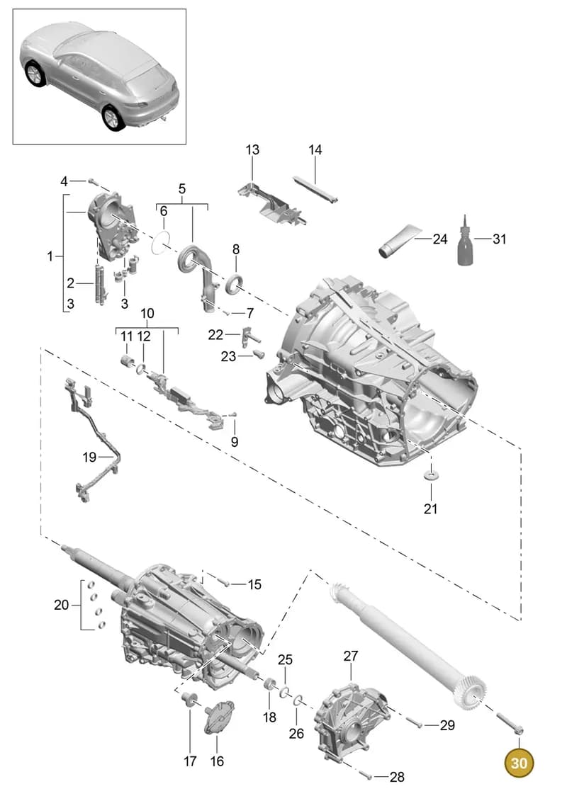 9A700195500 — Porsche Macan (2013-2018) diagram p44340001, position 30