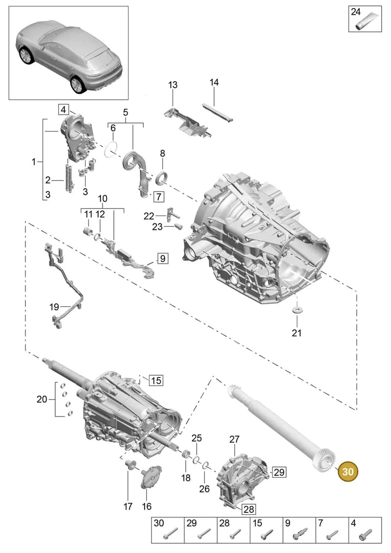 9A700195500 — Porsche Macan (2018-2022) diagram p52302110, position 30