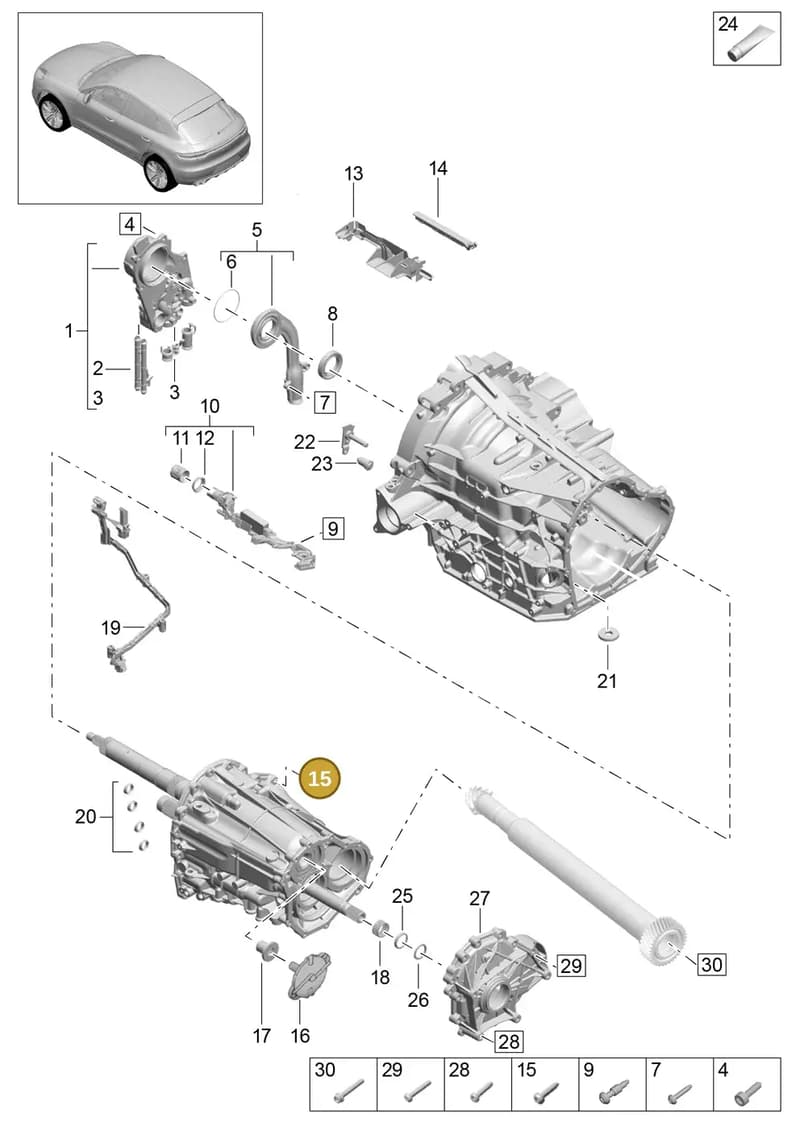 9A700245900 — Porsche Macan (2018-2022) diagram p52302110, position 15