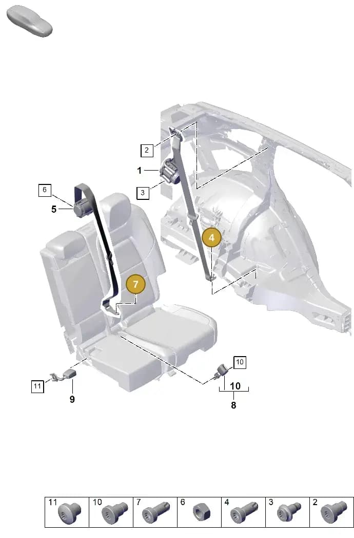 9A700368200 — Porsche Cayenne Coupe (2023-2023) diagram p60812100, position 4+7