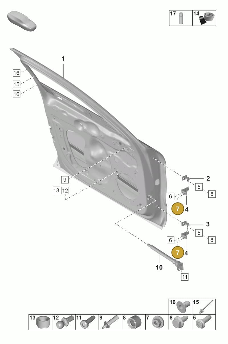 9A700486900 — Porsche Panamera (2020-2023) diagram p58804000, position 7