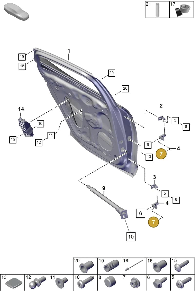 9A700486900 — Porsche Panamera (2023-2025) diagram p62804075, position 7