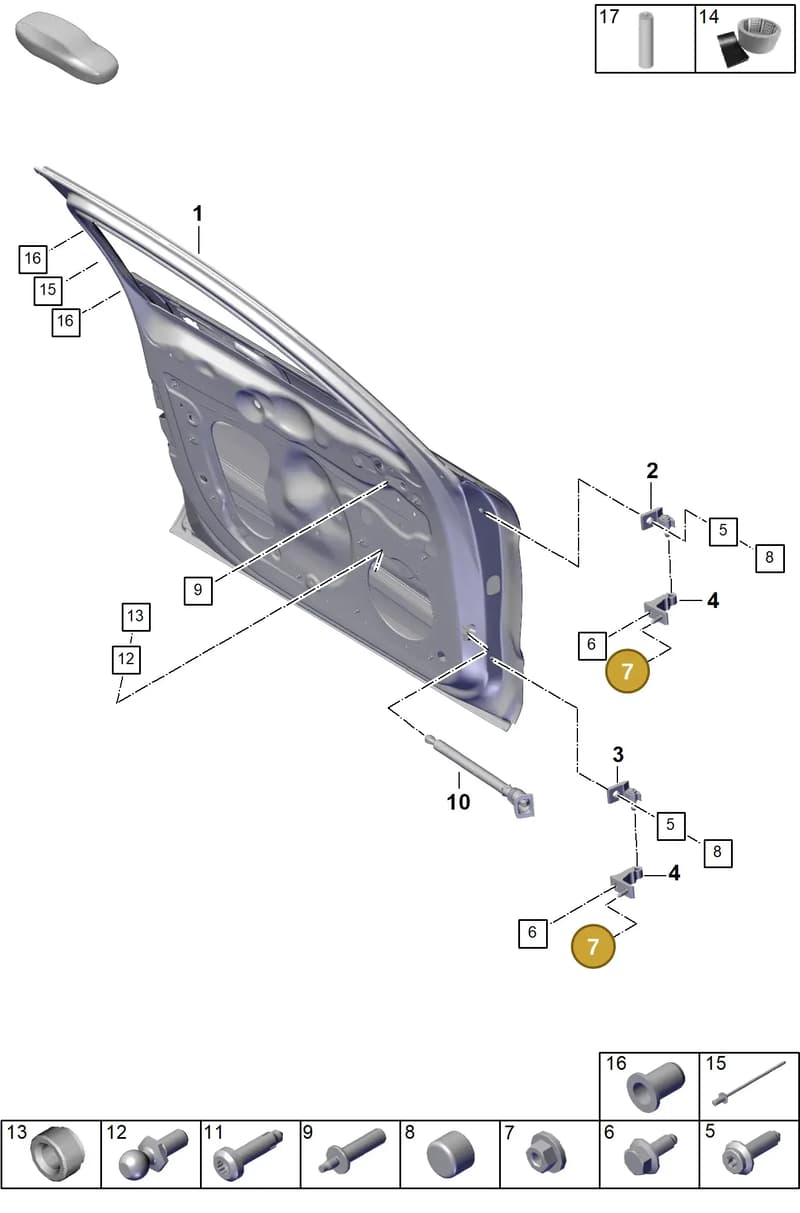 9A700486900 — Porsche Panamera (2023-2025) diagram p62804000, position 7