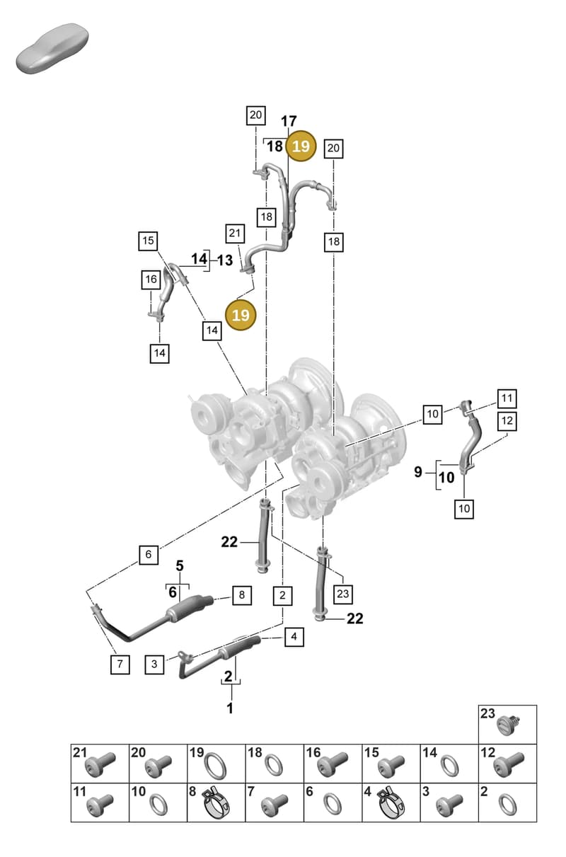 9A700690100 — Porsche Panamera (2020-2023) diagram p58202110, position 19