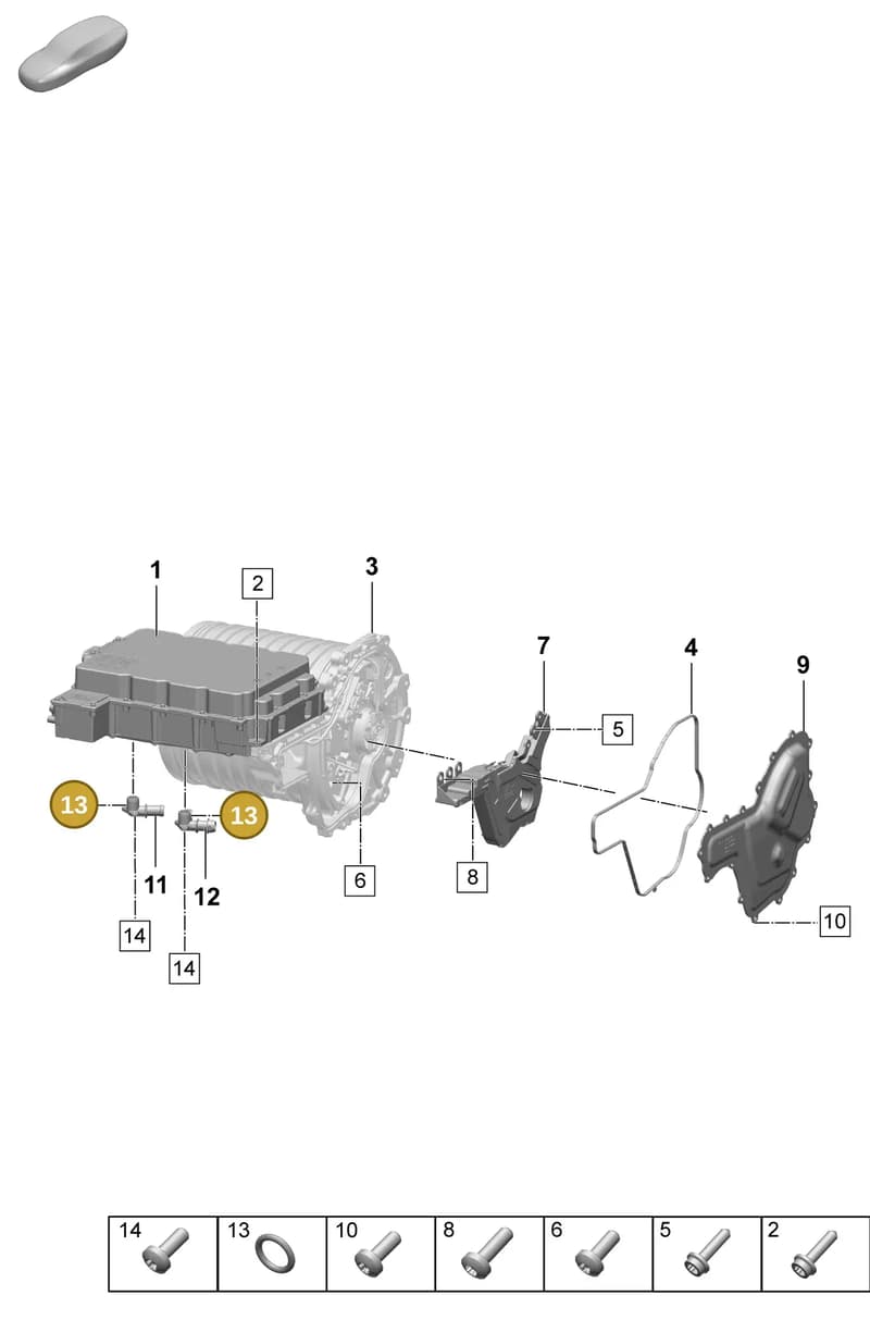 9A700690100 — Porsche Taycan Sport Turismo (2023-2025) diagram p64152050, position 13