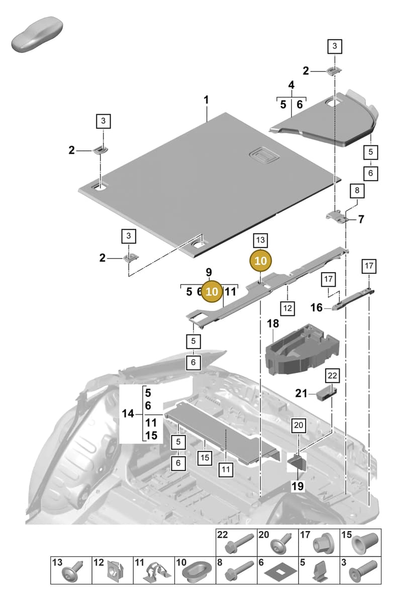9A700699300 — Porsche Panamera (2020-2023) diagram p58807550, position 10
