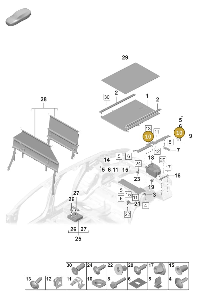 9A700699300 — Porsche Panamera (2020-2023) diagram p58807570, position 10
