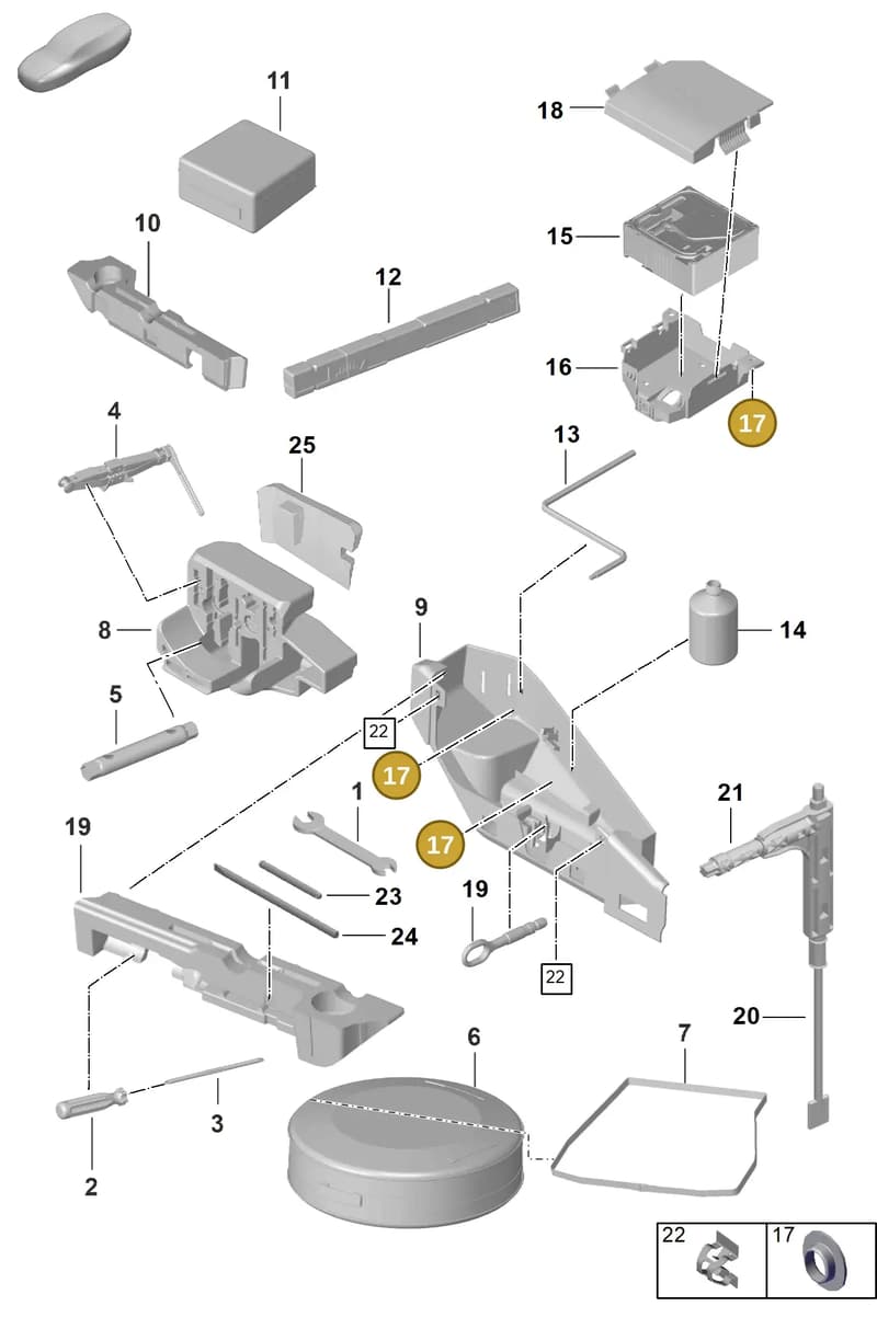 9A700699300 — Porsche 911 (2024-2025) diagram p63001000, position 17