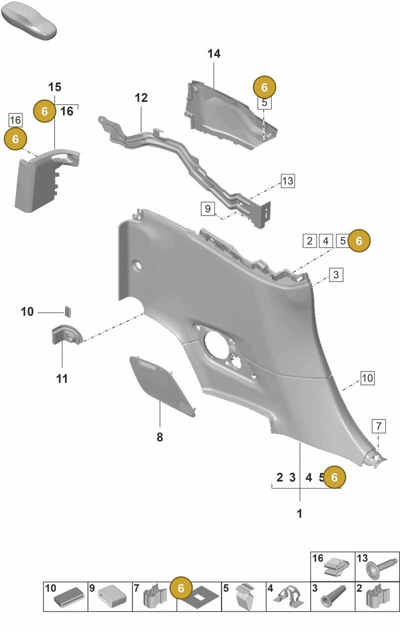 9A700720700 — Porsche 911 (2024-2025) diagram p53807320, position 6