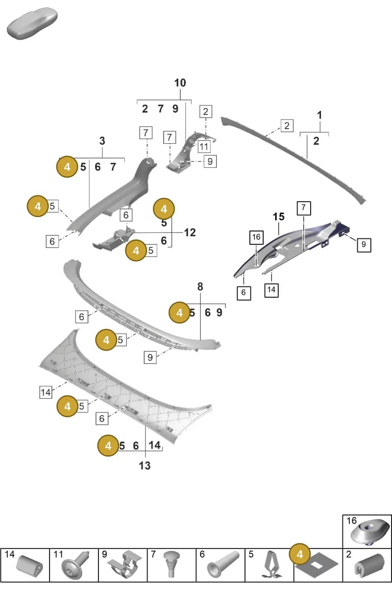 9A700720700 — Porsche 911 (2024-2025) diagram p53807450, position 4