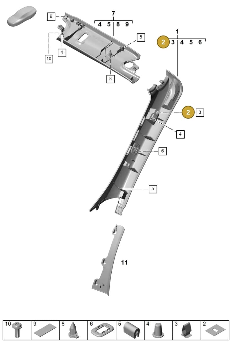 9A700720700 — Porsche 911 (2024-2025) diagram p63807210, position 2