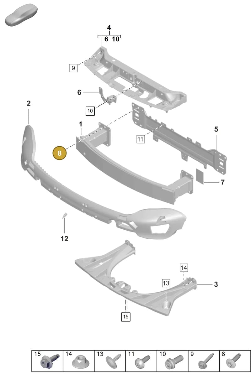 9A700744300 — Porsche Taycan Sport Turismo (2019-2024) diagram p56802400, position 8