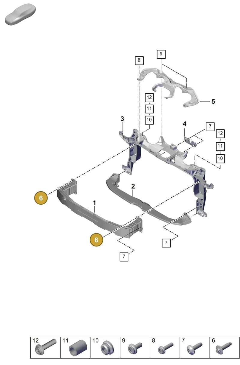 9A700744300 — Porsche Panamera (2023-2025) diagram p62802400, position 6