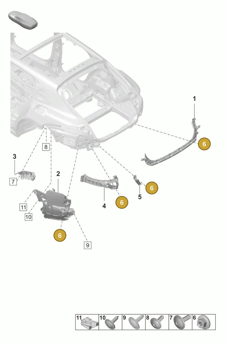 9A700746200 — Porsche Panamera (2020-2023) diagram p58802850, position 6