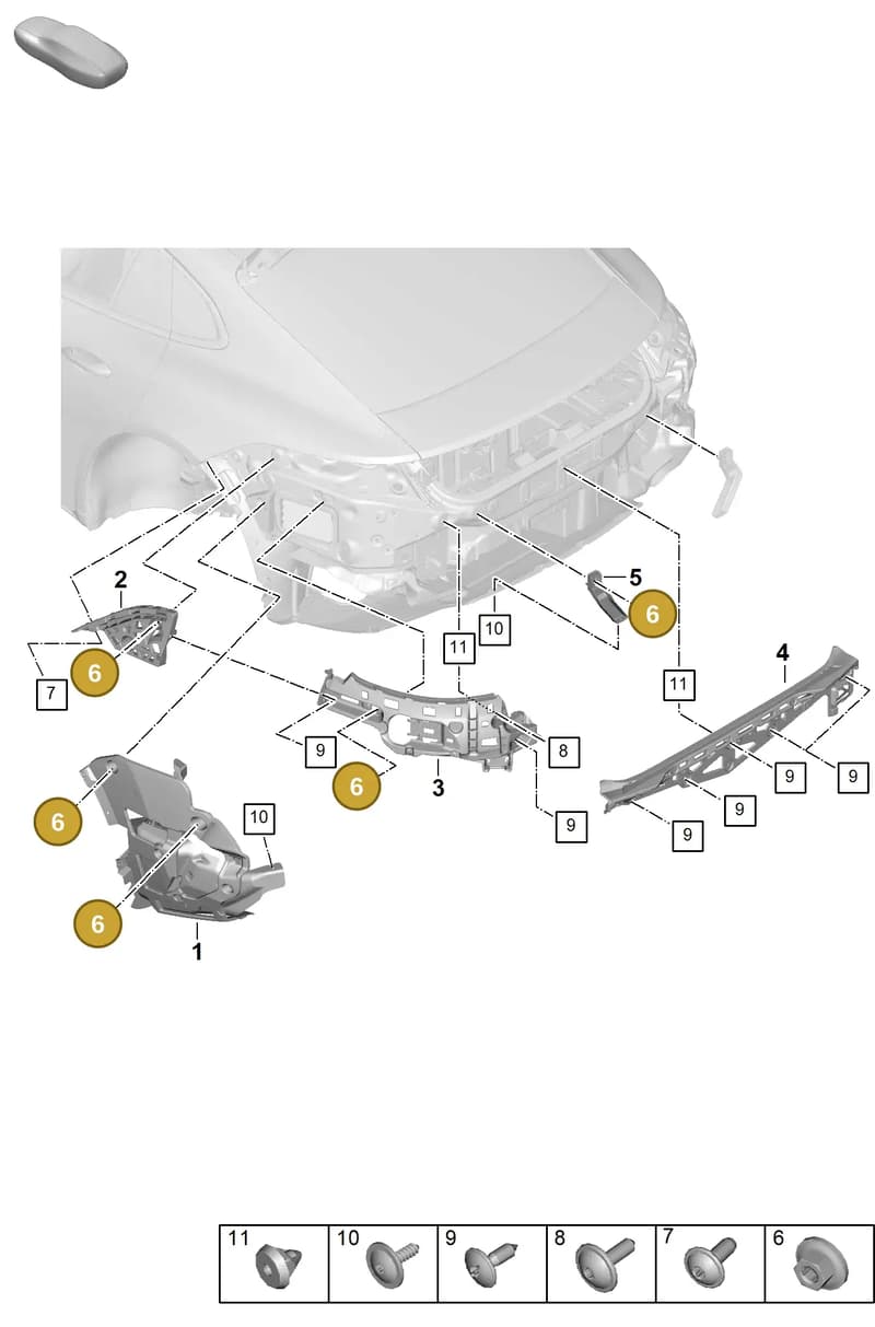 9A700746200 — Porsche Panamera (2023-2025) diagram p62802800, position 6