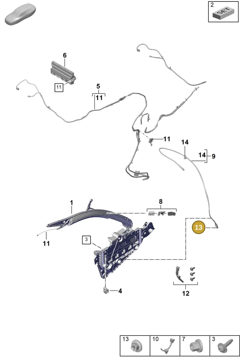 9A700746200 — Porsche 911 (2024-2025) diagram p63811210, position 13