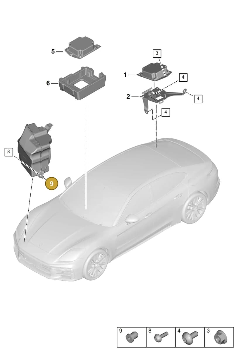 9A700749300 — Porsche Panamera (2023-2025) diagram p62901600, position 9