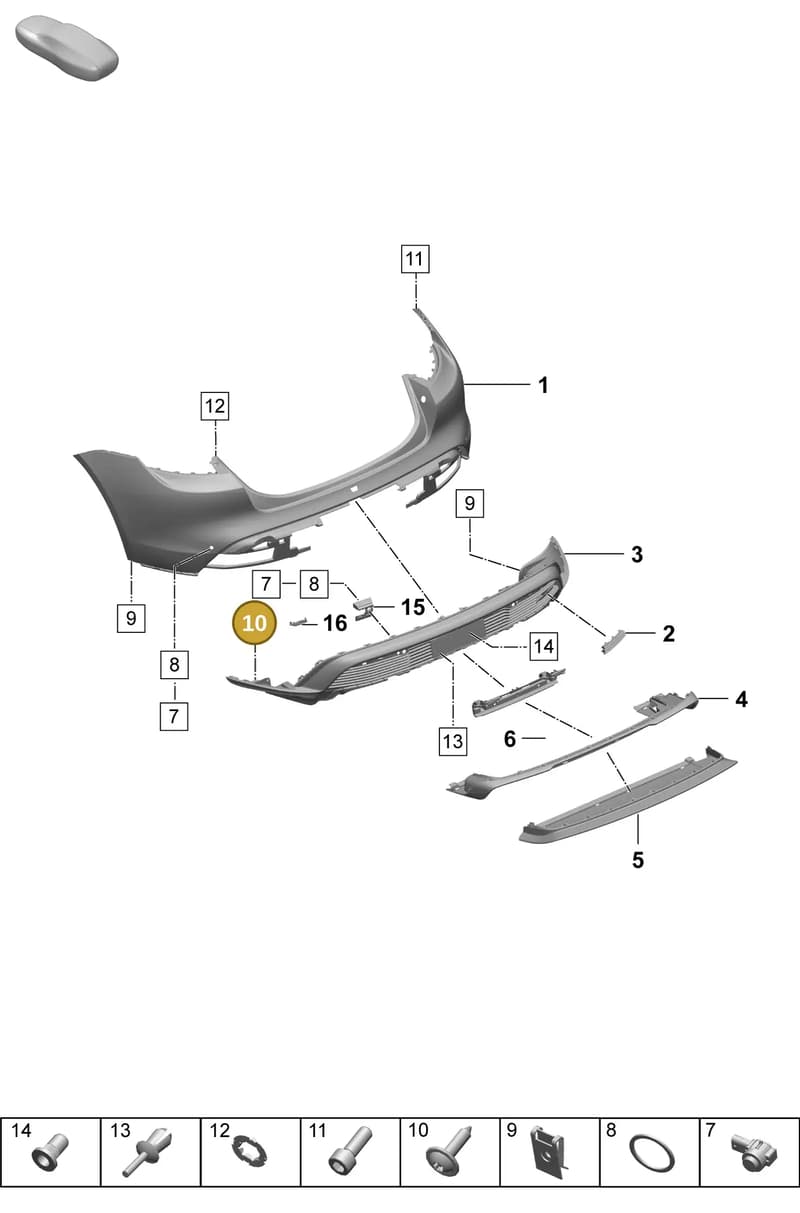 9A700751700 — Porsche Taycan Sport Turismo (2023-2025) diagram p64802520, position 10