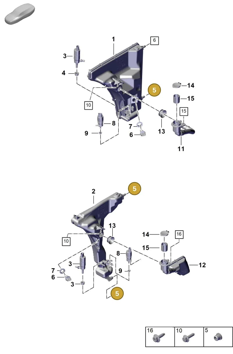 9A7007543 — Porsche Panamera (2023-2025) diagram p62906200, position 5