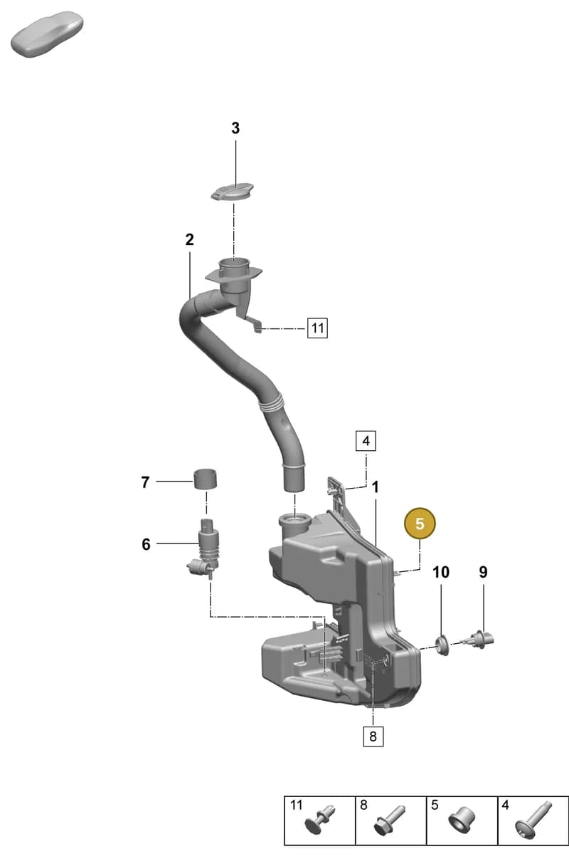 9A7007543 — Porsche Macan (2024-2024) diagram p61906200, position 5