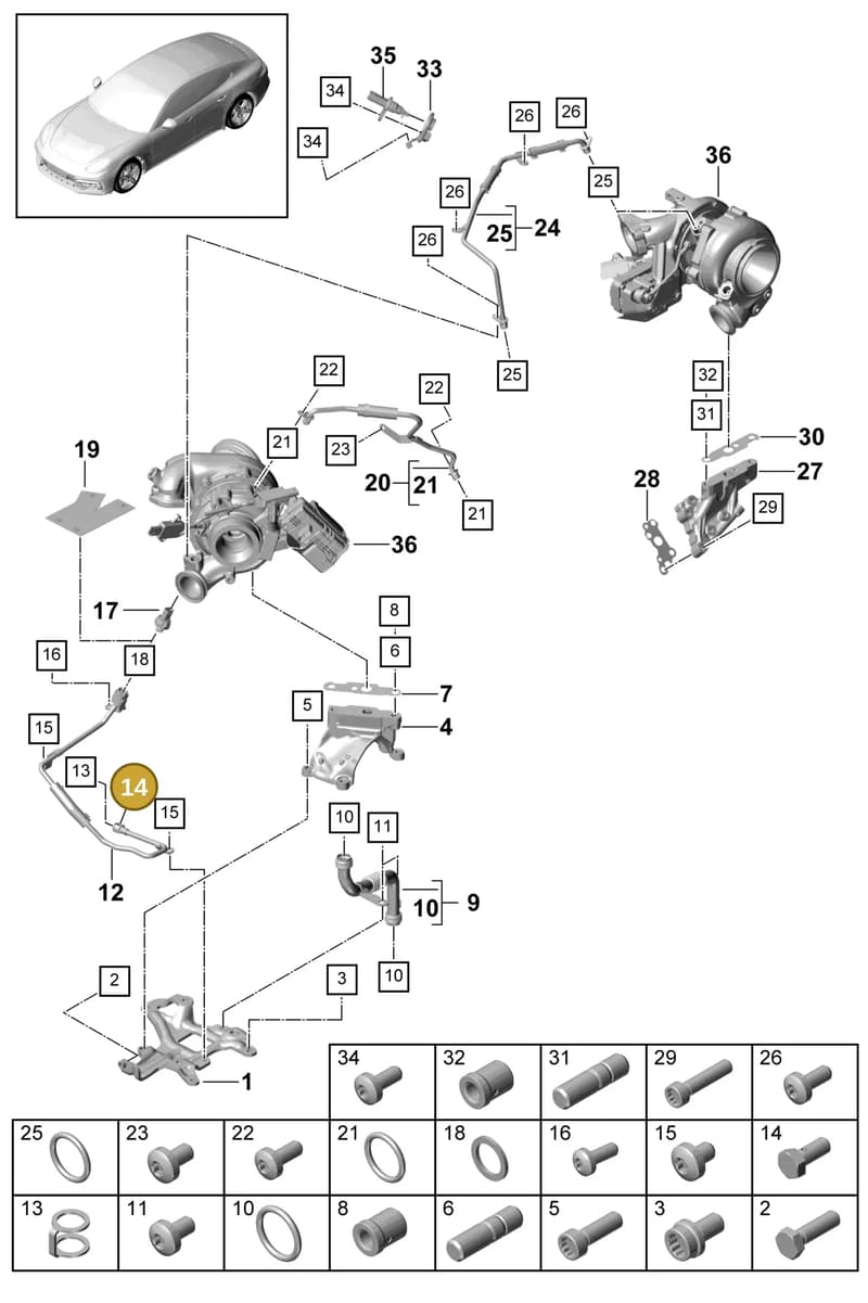 9A700756600 — Porsche Panamera (2016-2020) diagram p49202040, position 14