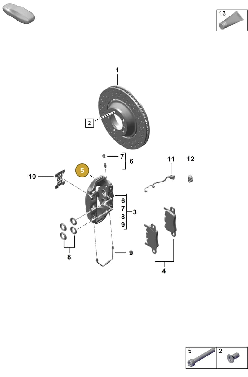 9A700758500 — Porsche Boxster Spyder (2019-2020) diagram p55603000, position 5