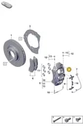 9A700758500 Porsche Socket Head Bolt