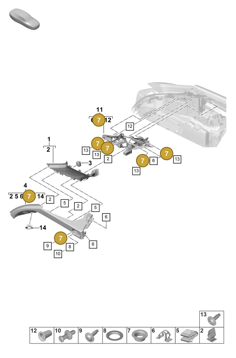 9A700761700 — Porsche Panamera (2020-2023) diagram p58807420, position 7