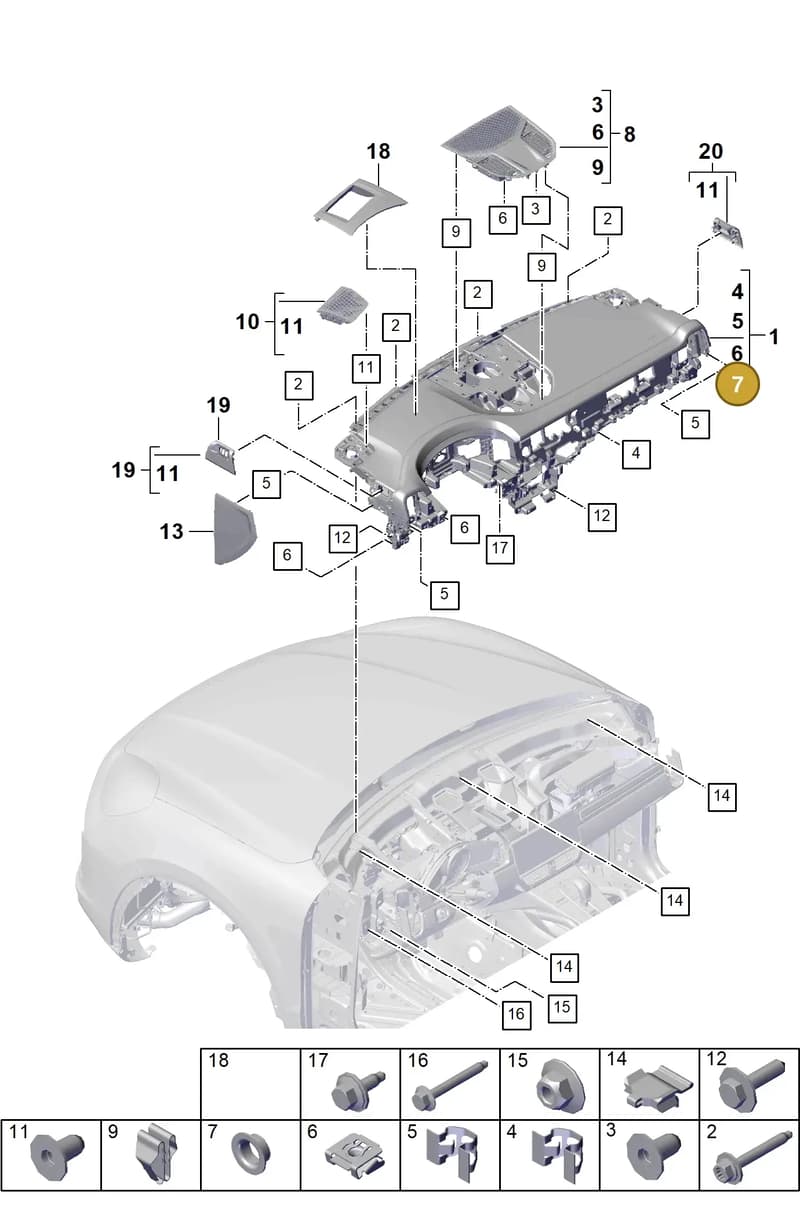 9A700761700 — Porsche Cayenne Coupe (2023-2023) diagram p60809000, position 7