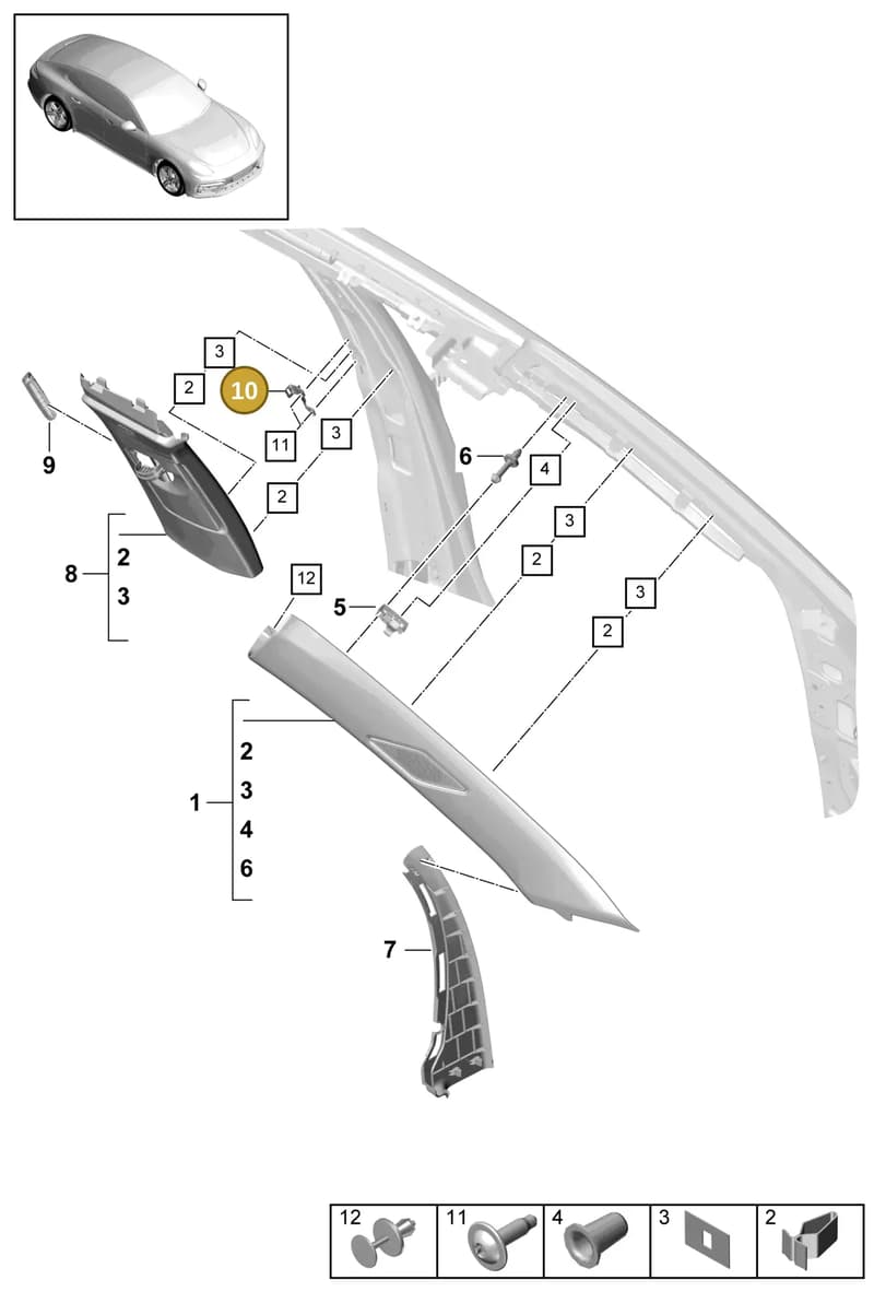 9A700762400 — Porsche Panamera (2016-2020) diagram p49807020, position 10
