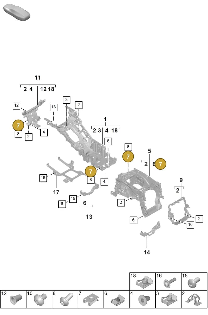 9A700762400 — Porsche Taycan Sport Turismo (2023-2025) diagram p56809140, position 7