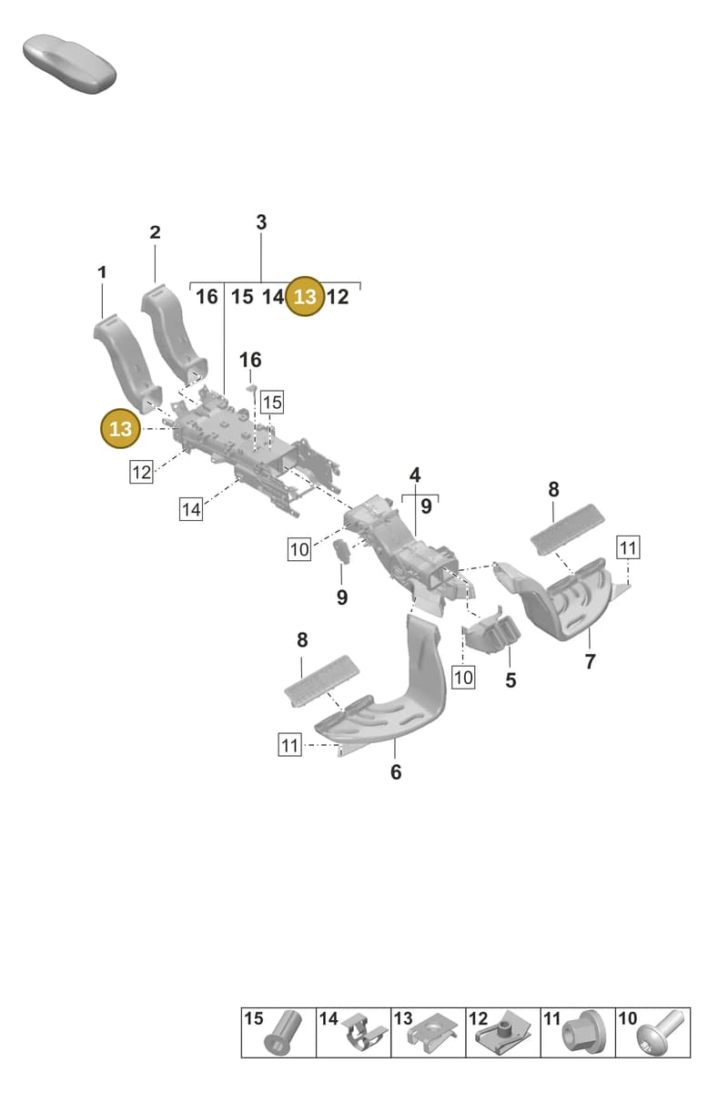 9A700762400 — Porsche Taycan Sport Turismo (2023-2025) diagram p56813200, position 13