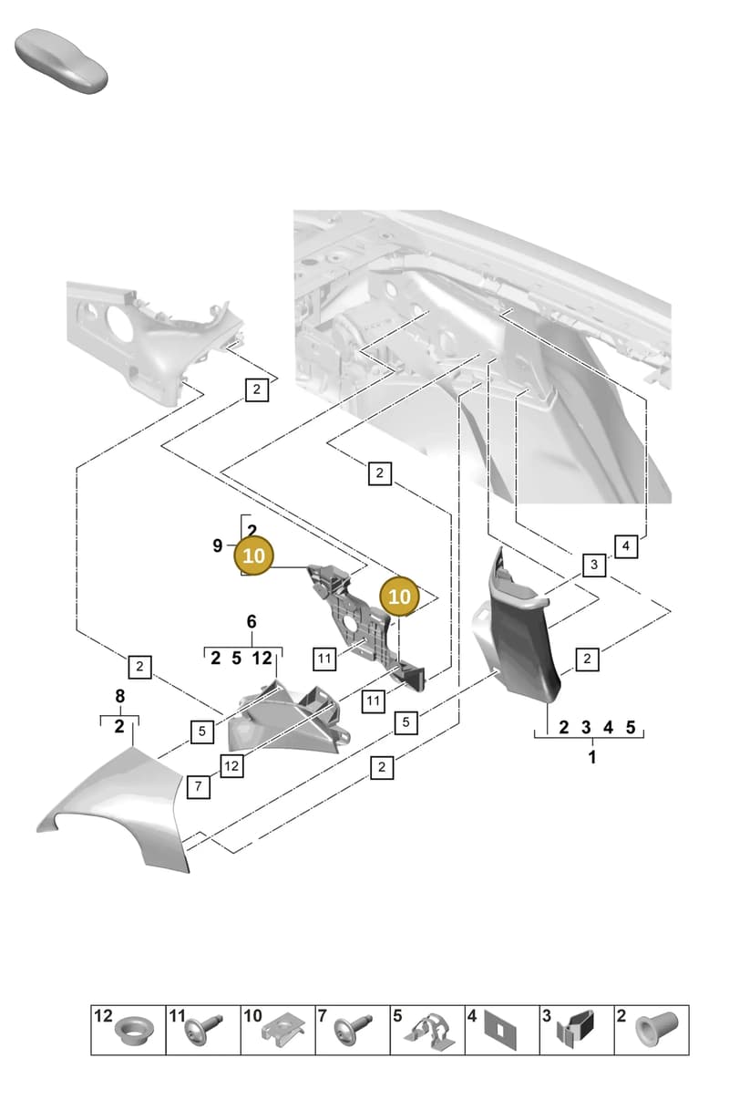 9A700762400 — Porsche Panamera (2020-2023) diagram p58807250, position 10