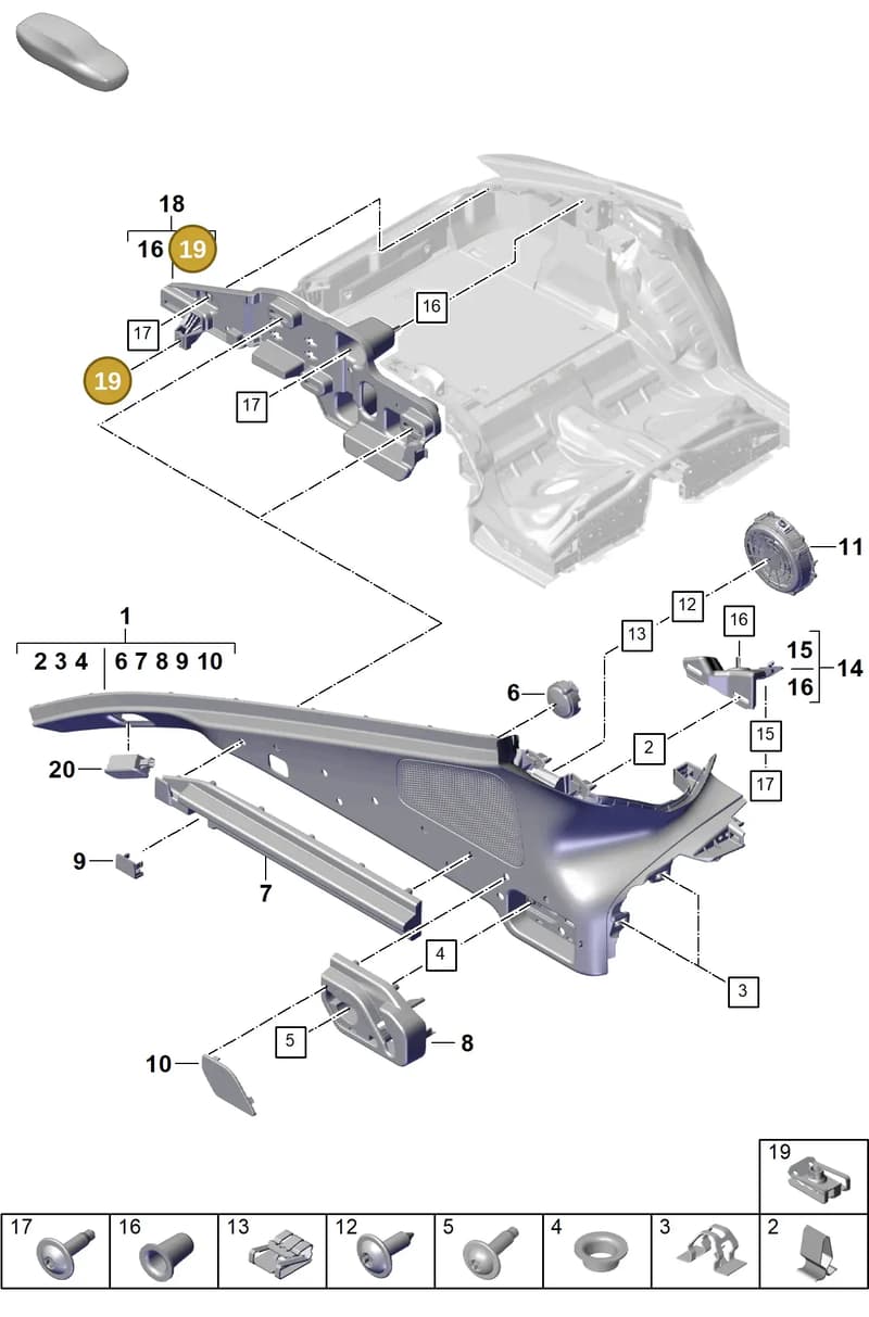 9A700762400 — Porsche Panamera (2023-2025) diagram p62807410, position 19