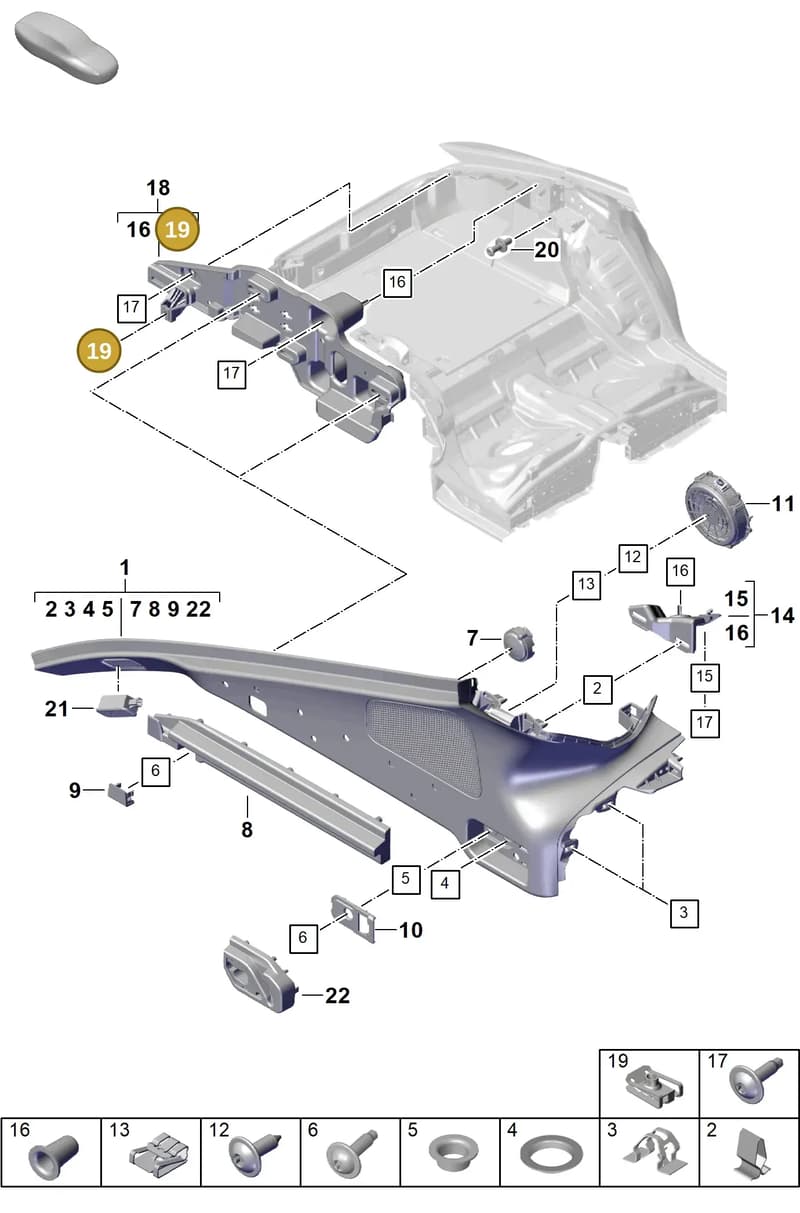 9A700762400 — Porsche Panamera (2023-2025) diagram p62807420, position 19